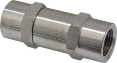 Ham-Let - 1/2" Stainless Steel Check Valve - Inline, FNPT x FNPT, 3,000 WOG - USA Tool & Supply