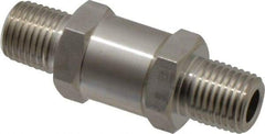 Ham-Let - 1/4" Stainless Steel Check Valve - Inline, MNPT x MNPT, 3,000 WOG - USA Tool & Supply