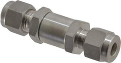 Ham-Let - 1/4" Stainless Steel Check Valve - Inline, Comp x Comp, 3,000 WOG - USA Tool & Supply