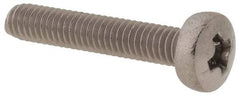Value Collection - M2.5x0.45 Metric Coarse, 14mm Length Under Head Phillips Drive Machine Screw - Pan Head, Grade 18-8 & A2 Stainless Steel, Uncoated, Without Washer - USA Tool & Supply