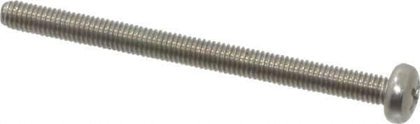 Value Collection - M3x0.50 Metric Coarse, 40mm Length Under Head Phillips Drive Machine Screw - Pan Head, Grade 18-8 & A2 Stainless Steel, Uncoated, Without Washer - USA Tool & Supply