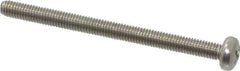 Value Collection - M3x0.50 Metric Coarse, 40mm Length Under Head Phillips Drive Machine Screw - Pan Head, Grade 18-8 & A2 Stainless Steel, Uncoated, Without Washer - USA Tool & Supply