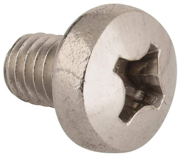 Value Collection - M6x1.00 Metric Coarse, 8mm Length Under Head Phillips Drive Machine Screw - Pan Head, Grade 18-8 & A2 Stainless Steel, Uncoated, Without Washer - USA Tool & Supply