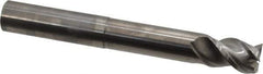 Niagara Cutter - 3/4", 1" LOC, 3/4" Shank Diam, 6" OAL, 3 Flute, Solid Carbide Square End Mill - Single End, Uncoated, Spiral Flute, 45° Helix, Centercutting, Right Hand Cut, Right Hand Flute, Series AN345 - USA Tool & Supply