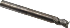 Niagara Cutter - 3/4", 1" LOC, 3/4" Shank Diam, 7" OAL, 3 Flute, Solid Carbide Square End Mill - Single End, Uncoated, Spiral Flute, 45° Helix, Centercutting, Right Hand Cut, Right Hand Flute, Series AN345 - USA Tool & Supply