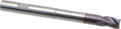 Niagara Cutter - 3/8", 3 Flute, Single End, Solid Carbide, 0.02" Corner Radius End Mill - 4" OAL, 35° Helix, Right Hand Flute, 1/2" LOC, Right Hand Cut, 2-1/8" Extended Reach - USA Tool & Supply
