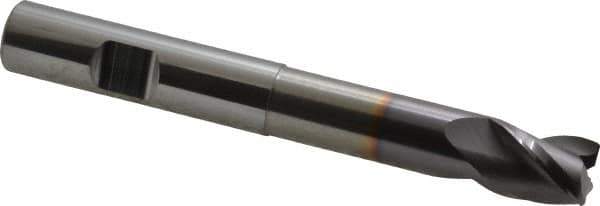 Niagara Cutter - 1/2", 3 Flute, Single End, Solid Carbide, 0.03" Corner Radius End Mill - 4" OAL, 35° Helix, Right Hand Flute, 5/8" LOC, Right Hand Cut, 2-1/8" Extended Reach - USA Tool & Supply