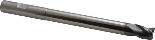 Niagara Cutter - 1/2", 3 Flute, Single End, Solid Carbide, 0.03" Corner Radius End Mill - 6" OAL, 35° Helix, Right Hand Flute, 5/8" LOC, Right Hand Cut, 4-1/8" Extended Reach - USA Tool & Supply