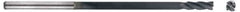 Niagara Cutter - 3/32" Diam, 9/32" LOC, 4 Flute Solid Carbide Ball End Mill - Diamond Finish, Single End, 3" OAL, 1/8" Shank Diam, Spiral Flute - USA Tool & Supply