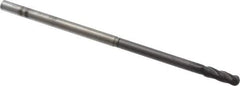 Niagara Cutter - 1/8" Diam, 3/8" LOC, 4 Flute Solid Carbide Ball End Mill - Diamond Finish, Single End, 3" OAL, 1/8" Shank Diam, Spiral Flute - USA Tool & Supply