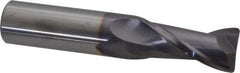 Niagara Cutter - 3/4", 2 Flute, Single End, Solid Carbide, 0.06" Corner Radius End Mill - 4" OAL, 30° Helix, 1-1/2" LOC - USA Tool & Supply