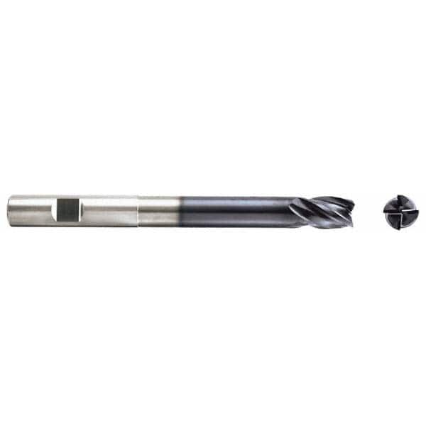 Niagara Cutter - 7/16" Diam 4 Flute Solid Carbide 0.02" Corner Radius End Mill - USA Tool & Supply
