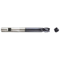 Niagara Cutter - 7/16" Diam 4 Flute Solid Carbide 0.02" Corner Radius End Mill - USA Tool & Supply