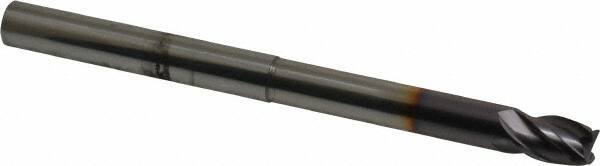 Niagara Cutter - 5/16", 4 Flute, Single End, Solid Carbide, 0.02" Corner Radius End Mill - 4" OAL, Right Hand Flute, 7/16" LOC, Right Hand Cut, 2-1/8" Extended Reach - USA Tool & Supply
