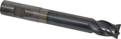 Niagara Cutter - 3/4", 4 Flute, Single End, Solid Carbide, 0.03" Corner Radius End Mill - 6" OAL, Right Hand Flute, 1" LOC, Right Hand Cut, 4" Extended Reach - USA Tool & Supply