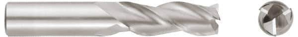 Niagara Cutter - 1", 3 Flute, Single End, Solid Carbide, 0.0300 - 0.0350" Corner Radius End Mill - 4" OAL, 35° Helix, Right Hand Flute, 1-1/4" LOC, Right Hand Cut - USA Tool & Supply