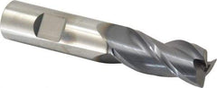 Niagara Cutter - 3/4", 3 Flute, Single End, Solid Carbide, 0.0300 - 0.0350" Corner Radius End Mill - 4" OAL, 35° Helix, Right Hand Flute, 1-5/8" LOC, Right Hand Cut - USA Tool & Supply