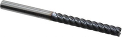 Niagara Cutter - 5/16", 2-1/8" LOC, 5/16" Shank Diam, 4" OAL, 5 Flute, Solid Carbide Square End Mill - Single End, TiAlN Finish, Spiral Flute, 45° Helix, Centercutting, Right Hand Cut, Right Hand Flute, Series S545 - USA Tool & Supply