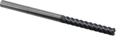 Niagara Cutter - 3/8", 2-1/2" LOC, 3/8" Shank Diam, 6" OAL, 5 Flute, Solid Carbide Square End Mill - Single End, TiAlN Finish, Spiral Flute, 45° Helix, Centercutting, Right Hand Cut, Right Hand Flute, Series S545 - USA Tool & Supply