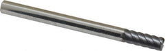 Niagara Cutter - 1/4", 6 Flute, Solid Carbide, 0.02" Corner Radius End Mill - 3" OAL, 45° Helix, 5/8" LOC - USA Tool & Supply