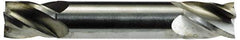 Niagara Cutter - 11/32", 9/16" LOC, 3/8" Shank Diam, 2-1/2" OAL, 4 Flute, Solid Carbide Square End Mill - Double End, Uncoated, Spiral Flute, 30° Helix, Centercutting, Right Hand Cut, Right Hand Flute, Series CSD430 - USA Tool & Supply