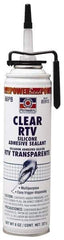 Permatex - 7.25 oz Can Clear RTV Silicone Joint Sealant - -75 to 400°F Operating Temp, 24 hr Full Cure Time - USA Tool & Supply