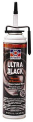 Permatex - 9-1/2 oz Oil Resistant Gasket Maker - -65 to 550°F, Black, Comes in PowerBead Aerosol Can - USA Tool & Supply