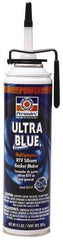 Permatex - 9-1/2 oz Gasket Maker - -65 to 500°F, Blue, Comes in PowerBead Pressurized Can - USA Tool & Supply