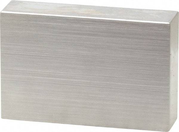 Mitutoyo - 0.9" Rectangular Steel Gage Block - Accuracy Grade 0, Includes Certificate of Inspection - USA Tool & Supply