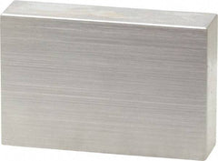 Mitutoyo - 0.9" Rectangular Steel Gage Block - Accuracy Grade 0, Includes Certificate of Inspection - USA Tool & Supply