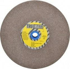 Tru-Maxx - 60 Grit Aluminum Oxide Bench & Pedestal Grinding Wheel - 8" Diam x 1" Hole x 1" Thick, 3600 Max RPM, O Hardness, Medium Grade , Vitrified Bond - USA Tool & Supply