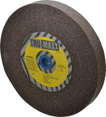 Tru-Maxx - 46 Grit Aluminum Oxide Bench & Pedestal Grinding Wheel - 10" Diam x 1-1/4" Hole x 1-1/4" Thick, 3250 Max RPM, P Hardness, Coarse Grade , Vitrified Bond - USA Tool & Supply