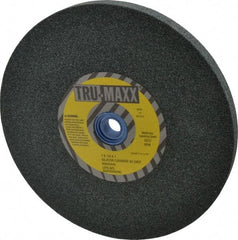 Tru-Maxx - 60 Grit Silicon Carbide Bench & Pedestal Grinding Wheel - 7" Diam x 1" Hole x 1/2" Thick, 3600 Max RPM, K Hardness, Medium Grade , Vitrified Bond - USA Tool & Supply