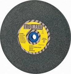 Tru-Maxx - 80 Grit Silicon Carbide Bench & Pedestal Grinding Wheel - 7" Diam x 1" Hole x 1/2" Thick, 3600 Max RPM, K Hardness, Medium Grade , Vitrified Bond - USA Tool & Supply