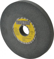 Tru-Maxx - 80 Grit Silicon Carbide Bench & Pedestal Grinding Wheel - 7" Diam x 1-1/4" Hole x 3/4" Thick, 3600 Max RPM, K Hardness, Medium Grade , Vitrified Bond - USA Tool & Supply