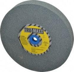 Tru-Maxx - 80 Grit Silicon Carbide Bench & Pedestal Grinding Wheel - 7" Diam x 1" Hole x 1" Thick, 3600 Max RPM, K Hardness, Medium Grade , Vitrified Bond - USA Tool & Supply