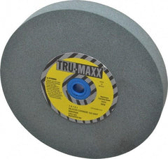 Tru-Maxx - 120 Grit Silicon Carbide Bench & Pedestal Grinding Wheel - 7" Diam x 1" Hole x 1" Thick, 3600 Max RPM, K Hardness, Fine Grade , Vitrified Bond - USA Tool & Supply