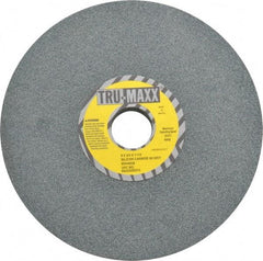 Tru-Maxx - 60 Grit Silicon Carbide Bench & Pedestal Grinding Wheel - 8" Diam x 1-1/4" Hole x 3/4" Thick, 3600 Max RPM, K Hardness, Medium Grade , Vitrified Bond - USA Tool & Supply