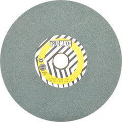Tru-Maxx - 60 Grit Silicon Carbide Bench & Pedestal Grinding Wheel - 8" Diam x 1" Hole x 1" Thick, 3600 Max RPM, K Hardness, Medium Grade , Vitrified Bond - USA Tool & Supply