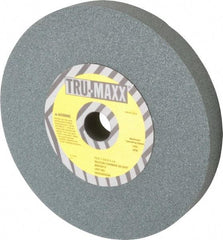 Tru-Maxx - 80 Grit Silicon Carbide Bench & Pedestal Grinding Wheel - 10" Diam x 1-1/4" Hole x 1-1/4" Thick, 3250 Max RPM, K Hardness, Medium Grade , Vitrified Bond - USA Tool & Supply