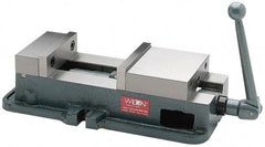 Wilton - 5" Jaw Width, 4-1/2" Jaw Opening Capacity, Horizontal Stationary Machine Vise - Manual Operation, 1 Station, 16-3/4" Long x 4.7" High x 1-3/4" Deep, 5" Jaw Height, 85,000 psi Max Clamp Force, Ductile Alloy - USA Tool & Supply