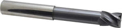 Accupro - 3/4", 4 Flute, Single End, Solid Carbide, Corner Chamfer End Mill - 6" OAL, Right Hand Flute, 1" LOC, Right Hand Cut, 3-3/8" Extended Reach - USA Tool & Supply