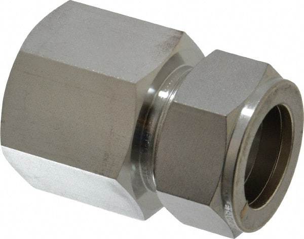 Ham-Let - 1" OD, Grade 316Stainless Steel Female Connector - Comp x FNPT Ends - USA Tool & Supply