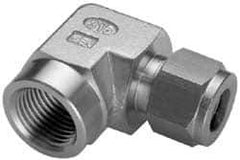 Ham-Let - 3/8" OD, Grade 316Stainless Steel Female Elbow - Comp x FNPT Ends - USA Tool & Supply