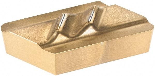 Tool-Flo - FLPL52, GP3 Grade Carbide Profiling Insert - TiN Finish, 55° Incl Angle, Parallelogram, 1/8" Thick, 1/32" Corner Radius - USA Tool & Supply