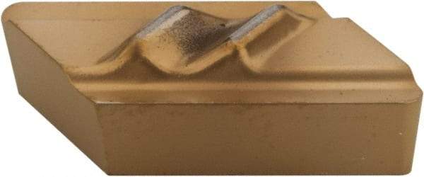 Tool-Flo - FLPL52, GP50 Grade Carbide Profiling Insert - TiN Finish, 55° Incl Angle, Parallelogram, 1/8" Thick, 1/32" Corner Radius - USA Tool & Supply