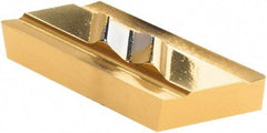 Tool-Flo - FLPR331, GP50 Grade Carbide Profiling Insert - TiN Finish, 55° Incl Angle, Parallelogram, 3/16" Thick, 0.015" Corner Radius - USA Tool & Supply