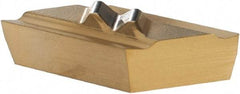 Tool-Flo - FLPR50.5, GP3 Grade Carbide Profiling Insert - TiN Finish, 55° Incl Angle, Parallelogram, 1/8" Thick, 0.005" Corner Radius - USA Tool & Supply
