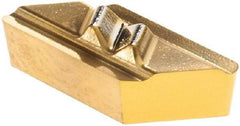 Tool-Flo - FLPR52, GP3 Grade Carbide Profiling Insert - TiN Finish, 55° Incl Angle, Parallelogram, 1/8" Thick, 1/32" Corner Radius - USA Tool & Supply