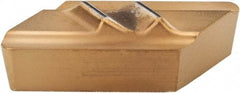 Tool-Flo - FLPR52, GP50 Grade Carbide Profiling Insert - TiN Finish, 55° Incl Angle, Parallelogram, 1/8" Thick, 1/32" Corner Radius - USA Tool & Supply